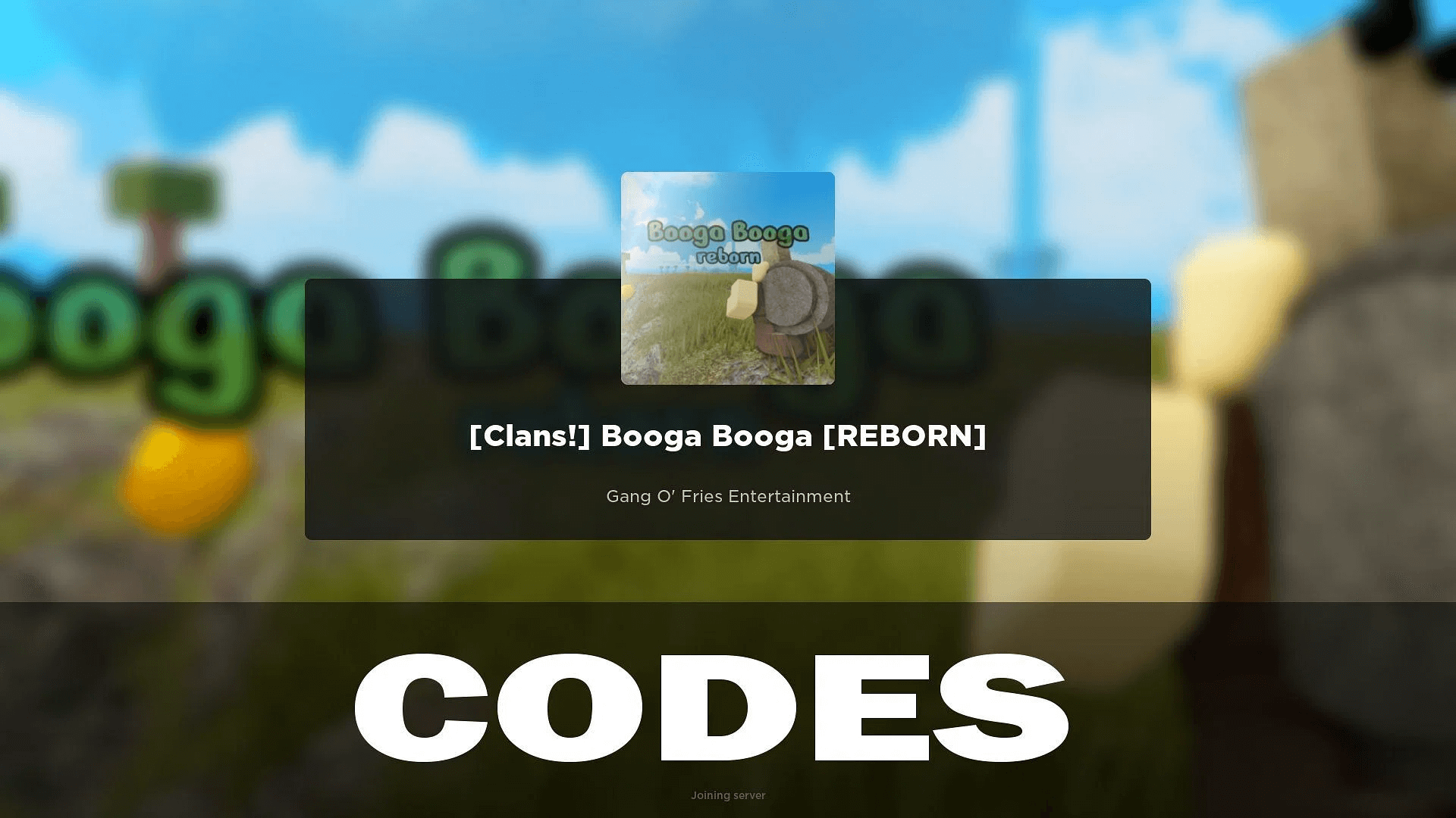 Booga Booga Reborn Codes