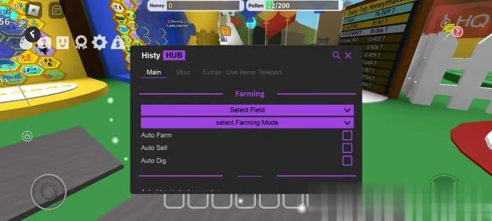 Bee Swarm Simulator: Auto Sell, Auto Farm, Auto Dig Mobile Script